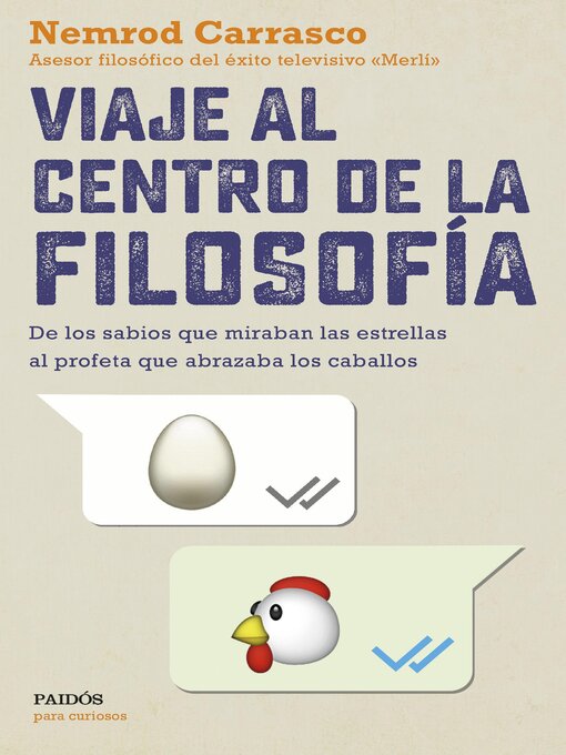 Title details for Viaje al centro de la filosofía by Nemrod Carrasco - Available